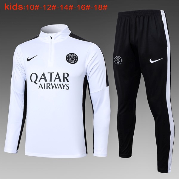 Ninos Sudadera De Training PSG 2024-25 Blanco